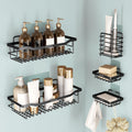 Plantex Bathroom Organiser Without Drill/Self Adhesive Bathroom Shelf/Soap Stand For Wall/Toothbrush Holder/Shelf For Washroom W