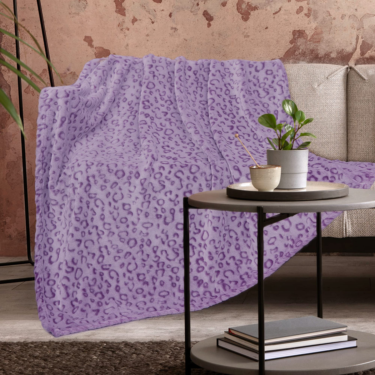 Zhiku Fleece Blankets Throw Purple Throw Blanket Lightweight Soft Cozy Throw Blanket Purple 60'X80'