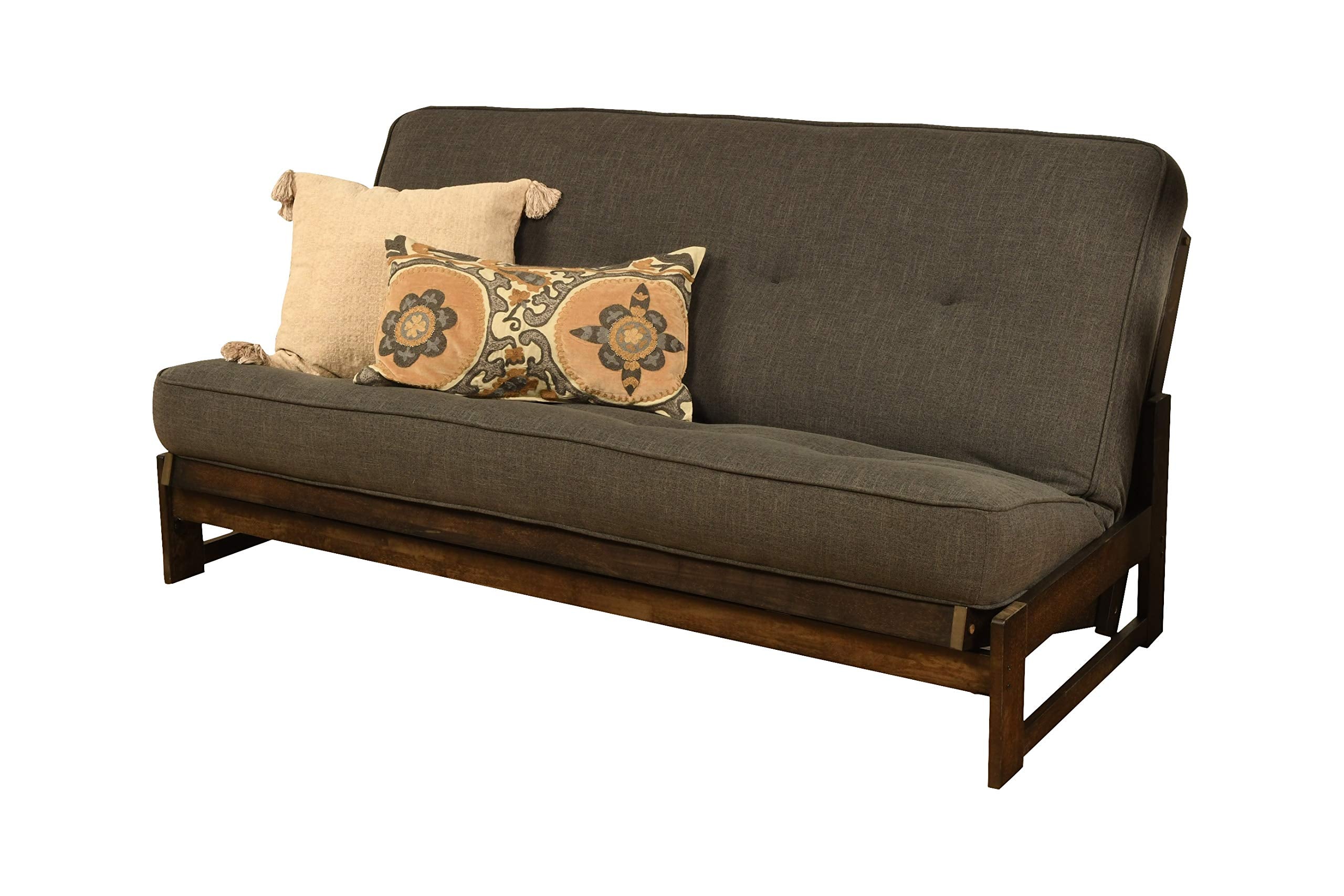 Kodiak Aspen Full-Size Futon Mattress, Gray Linen