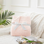 Cymula Super Soft Pink Throw Blanket 50X60 Inches- Lightweight Plush Fuzzy Fluffy Warm Cozy Blankets And Throws For Sofa Bed All