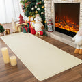 Przemy Washable Runner Rug for Bedroom Living Room, 2x6 Feet Cream Memory Foam Rug, Super Soft Modern Indoor Runner Carpet for H