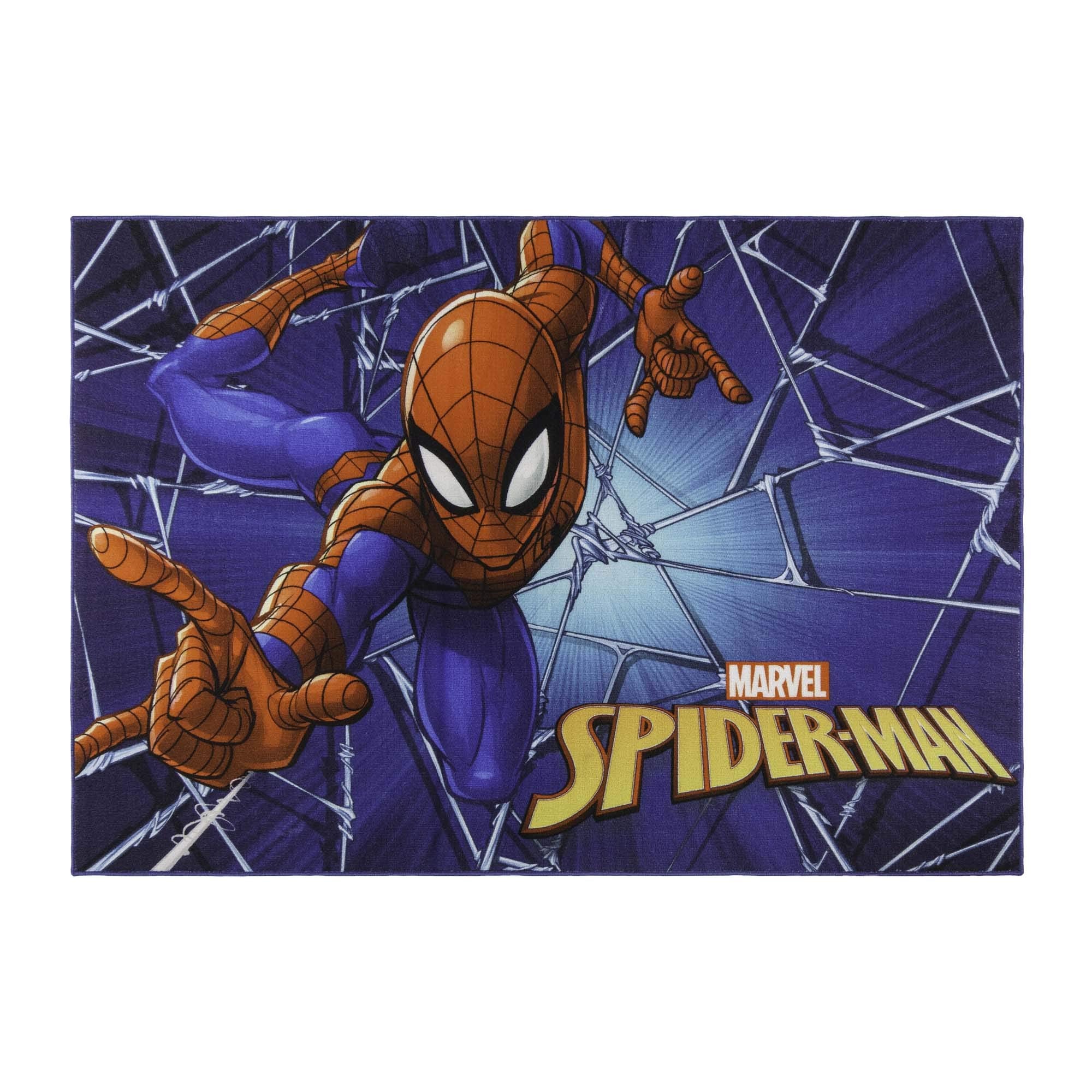 Gertmenian Marvel Rug Boys Childrens Bedroom Decor Kids Home Play Room Mat Bedding Area Carpet; 54X78 Large; Spiderman Superhero