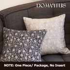 Domvitus Floral Pillow Covers 20X20, Throw Pillows For Couch, Floral Print Pillow Cover, Decorative Neutral Accent Throw Pillow Covers For Living Room, 1Pc, Neutral