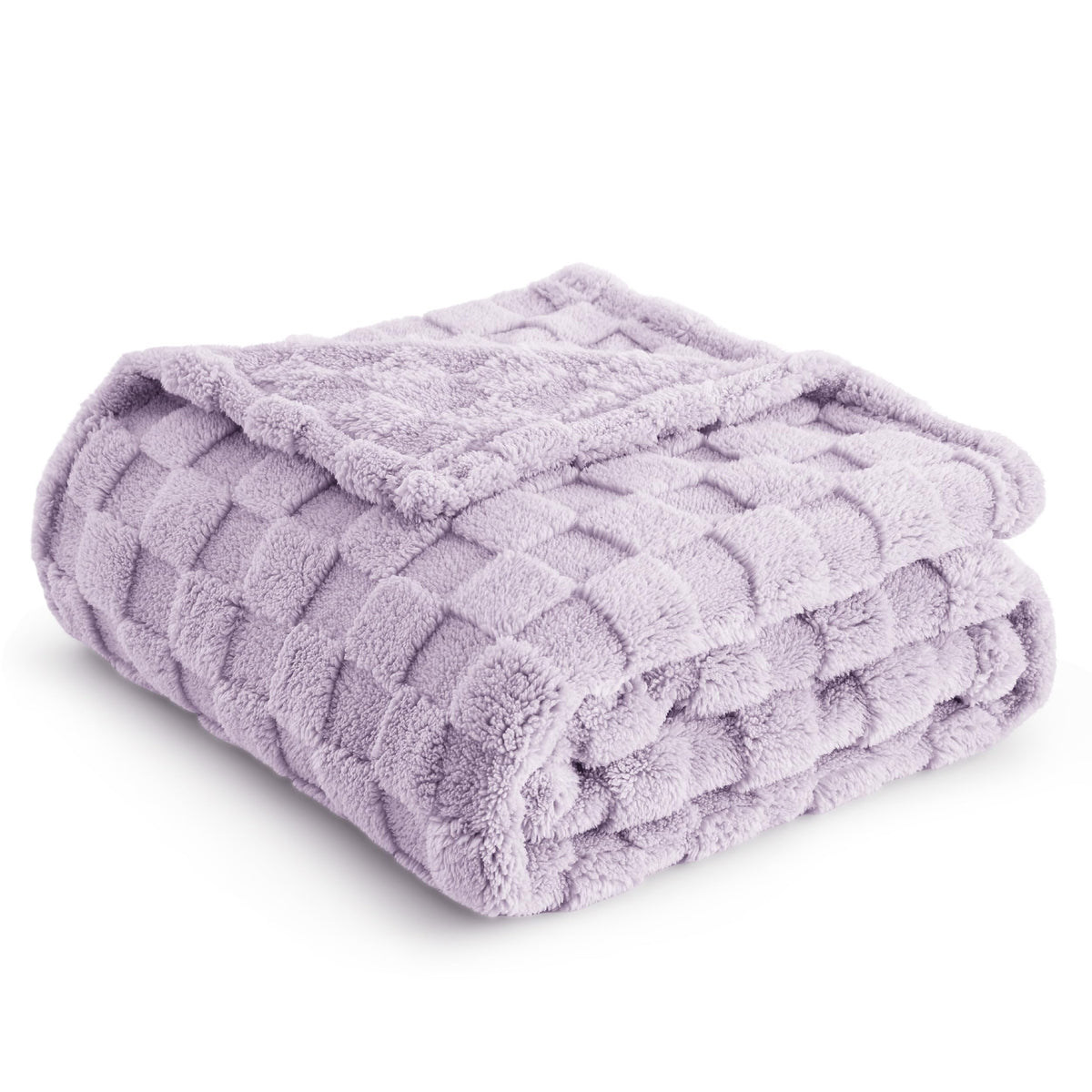 Bedsure Lavender Fog Fleece Blanket For Couch - Super Soft Cozy Twin Blankets For Women, Cute Small Blanket For Girls, 60X80 Inc