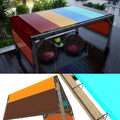 ColourTree 10  x 30  Rainbow Waterproof Pergola Sun Shade Canopy Replacement Cover UPF50, Commercial Grade 260 GSM Cloth for O