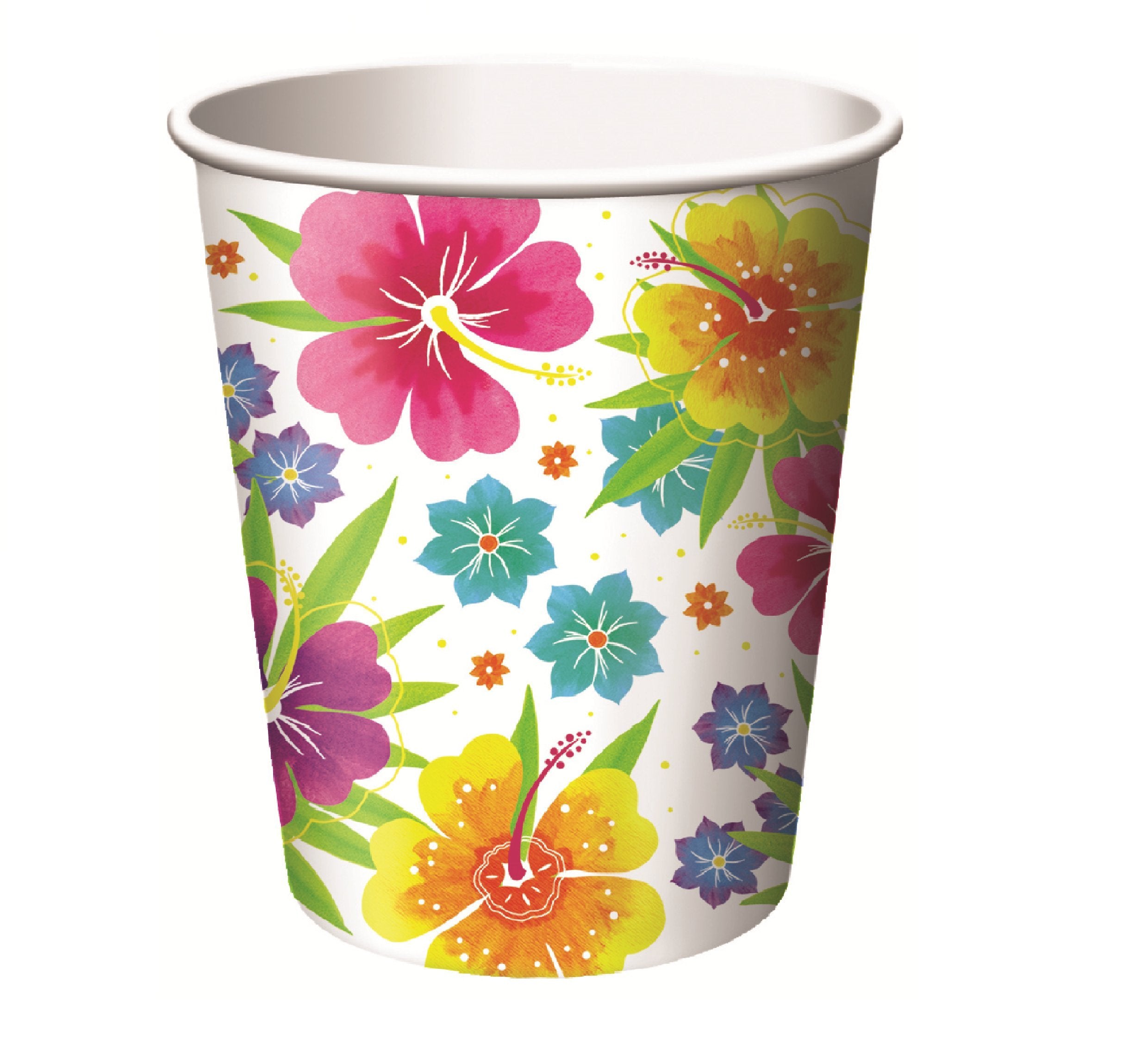 Another Dream Tropical Luau Hawaiian Summer Theme Party Pack Tableware For 50 Guests Plates, Napkins, And Cups