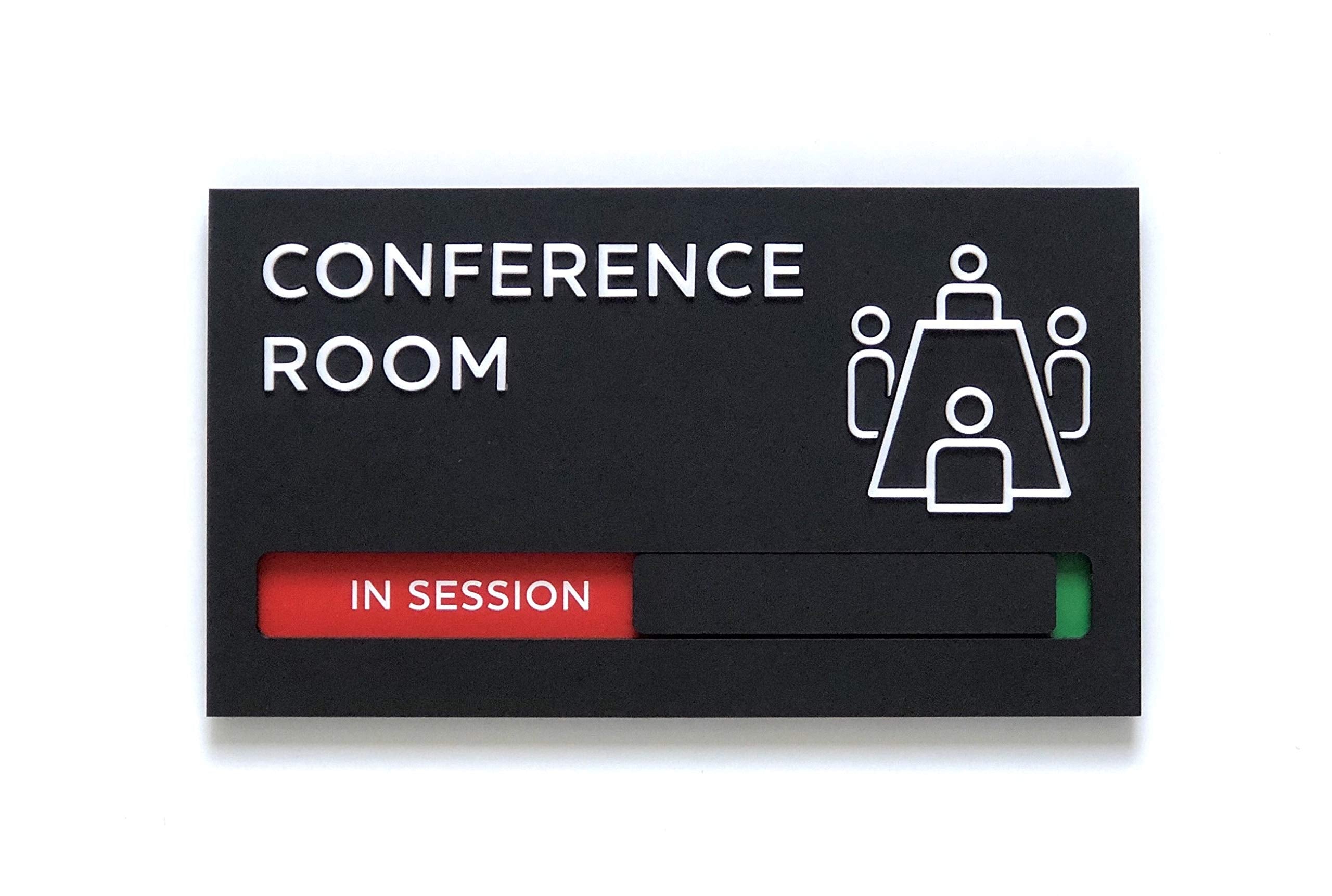 Kubik Letters Conference Room Sign - Do Not Disturb Sign - Meeting In Progress Door Sign - Office Sign - Sign Out - Office Door