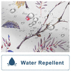 Awert Bird Shower Curtain With Hooks Colorfur Cheery Birds On Tree Branch Shower Curtain For Bathroom Waterproof Fabric Bathroom