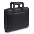Samsill Professional Padfolio/Portfolio With Zippered Closure Case, 2 Inch Removable Round Ring Binder, Retractable Handles, Int