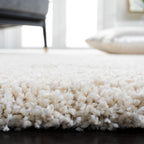 Safavieh Milan Shag Collection Runner Rug - 2' X 12', Ivory, Solid Design, Non-Shedding & Easy Care, 2-Inch Thick Ideal For High
