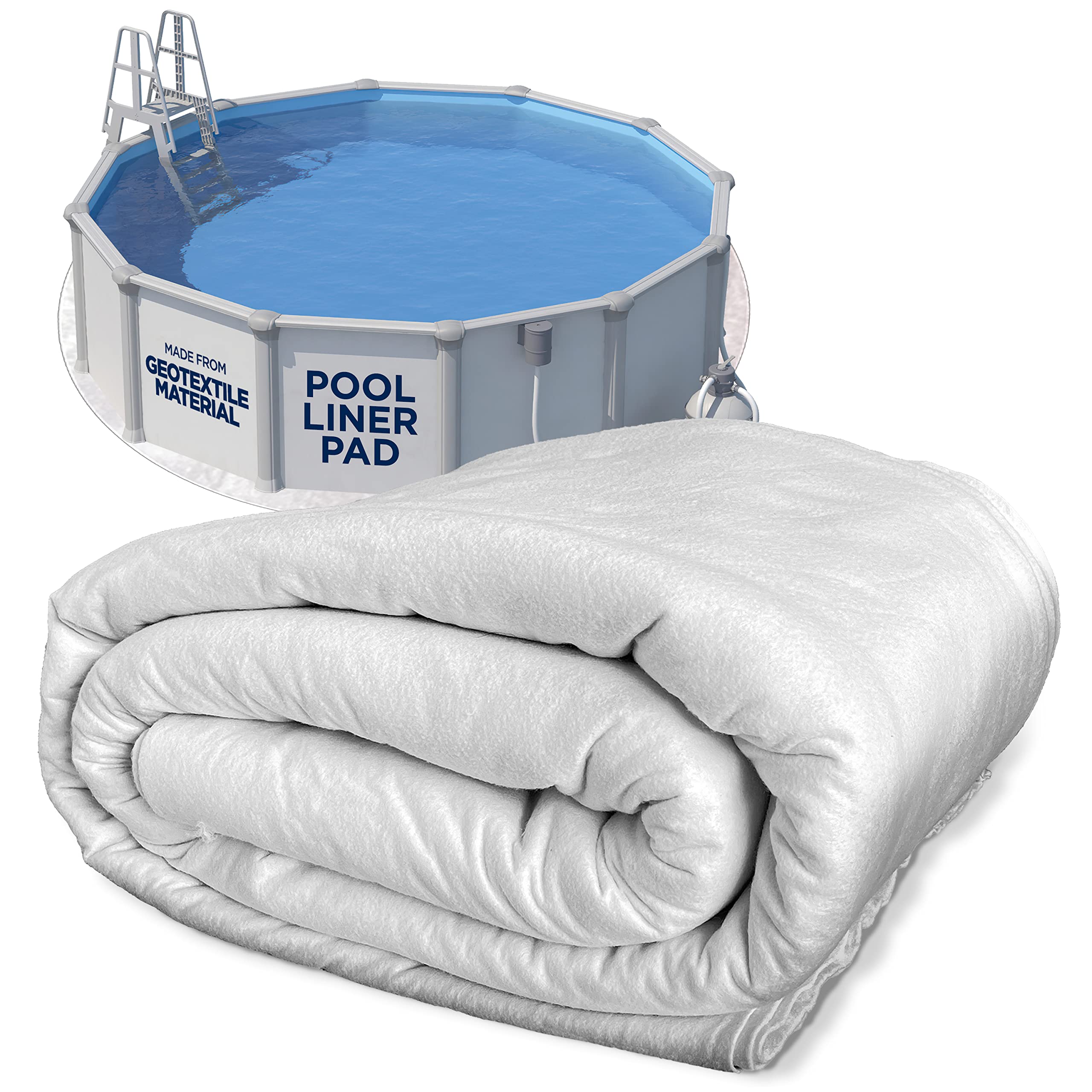 Shop Square Precut 15-Foot Round Pool Liner Pad For 15' Above Ground Swimming Pools - Puncture Prevention Extends Liner Life, Du
