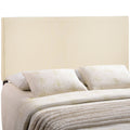 Modway Region Linen Fabric Upholstered Queen Headboard in Ivory