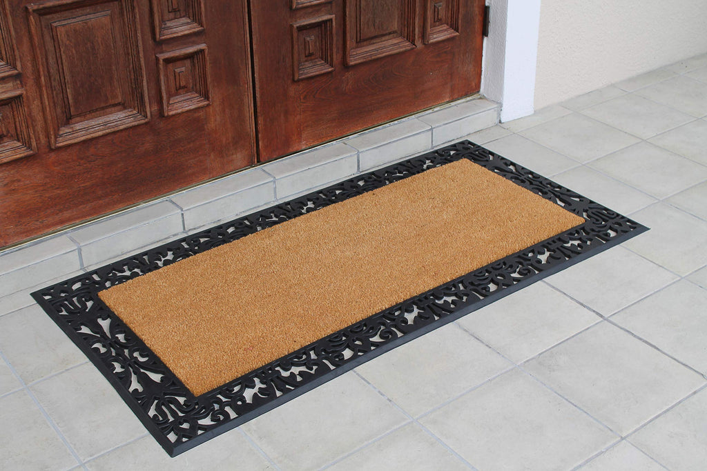 A1Hc Entrance Door Mats, 30    X 60   , Durable Large Doormat, Non-Slip Welcome Doormat, Rubber Backed Thin-Profile Heavy Duty D