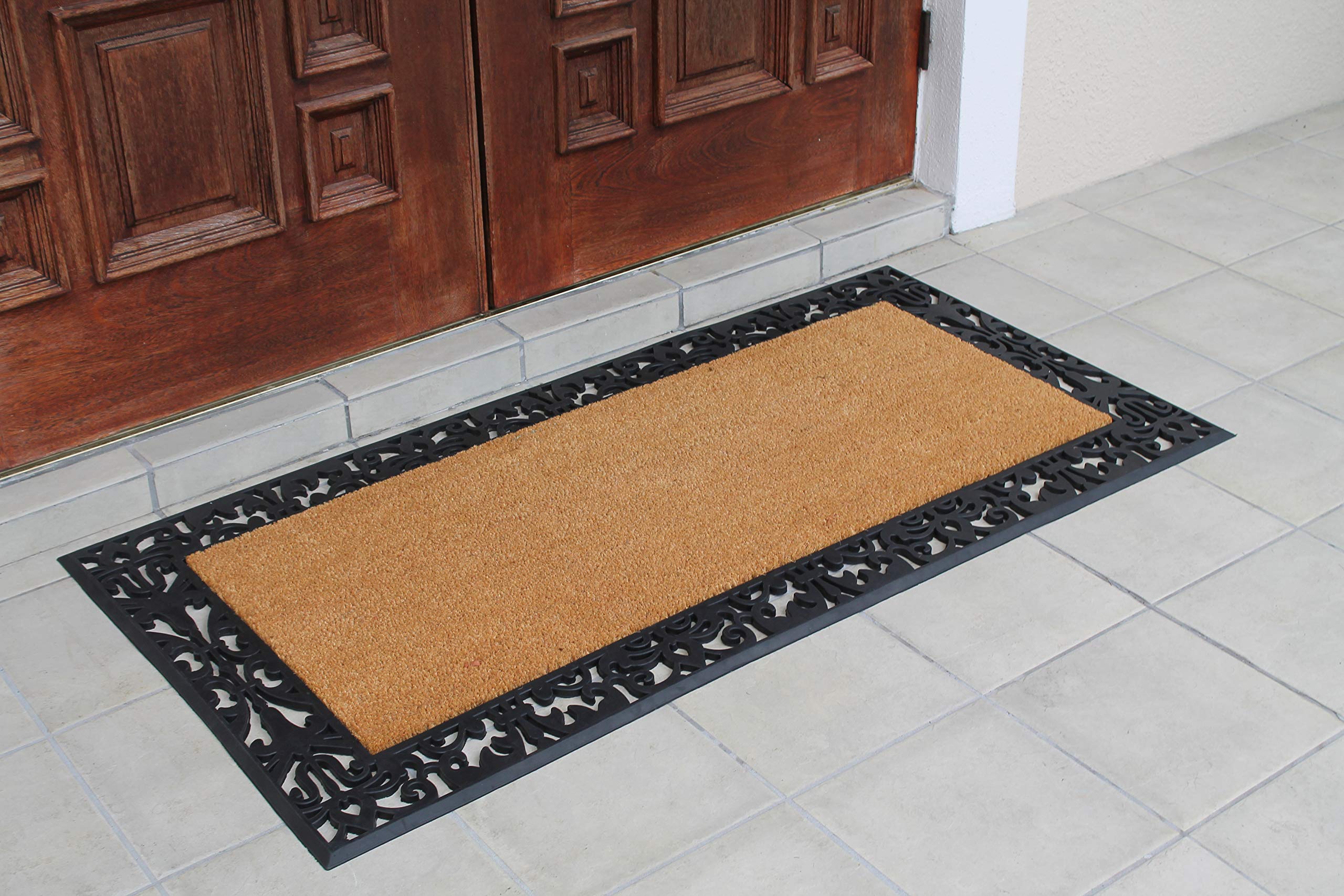 A1Hc Entrance Door Mats, 30    X 60   , Durable Large Doormat, Non-Slip Welcome Doormat, Rubber Backed Thin-Profile Heavy Duty D