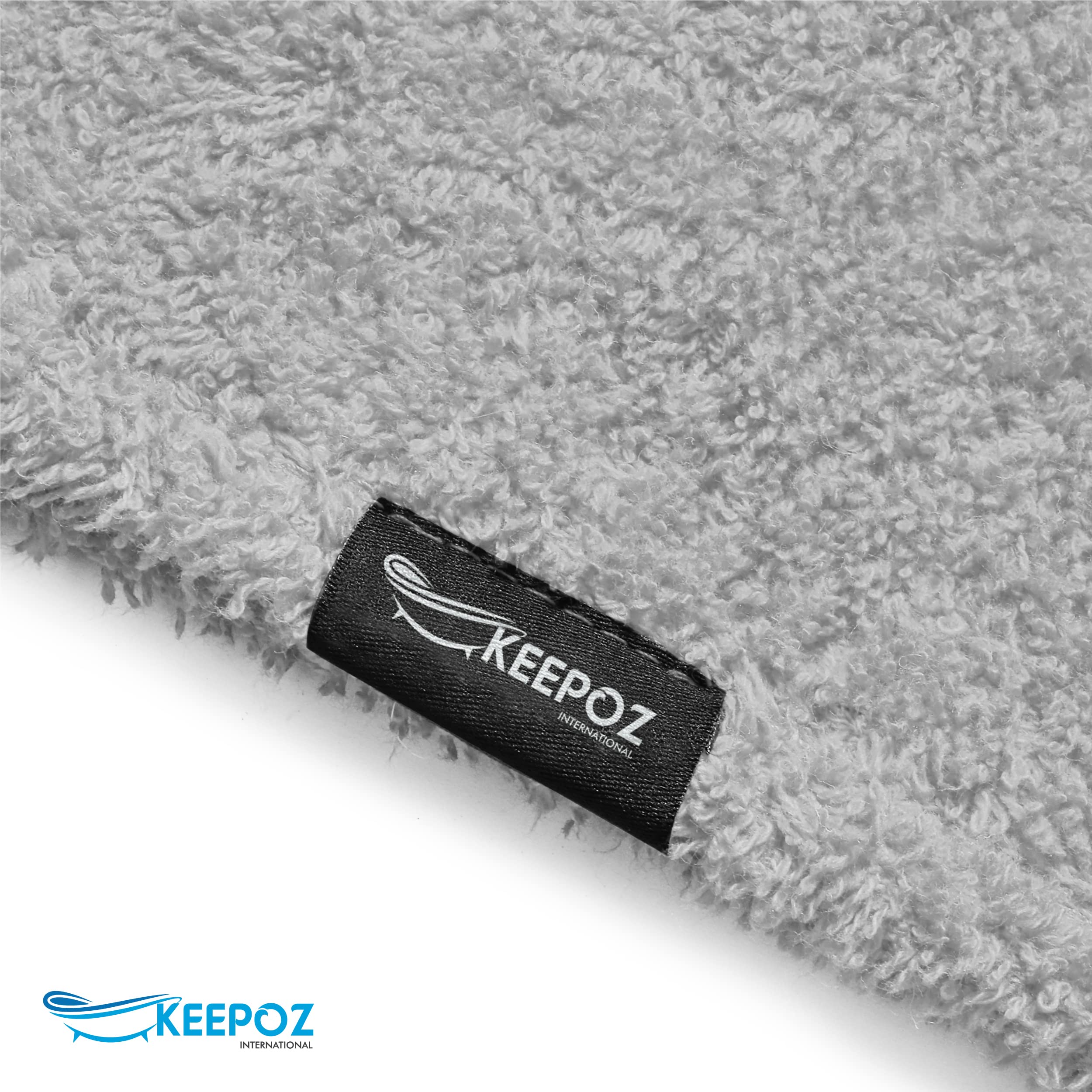 Keepoz Hair Towel Wrap Quick Dry 100% Cotton Super Absorbent Turban Head Wrap For Women With Button, Non Microfiber Anti Frizz H