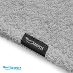 Keepoz Hair Towel Wrap Quick Dry 100% Cotton Super Absorbent Turban Head Wrap For Women With Button, Non Microfiber Anti Frizz H