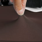 Newisher Round Fitted Table Cover Spandex Stretch Tablecloth Brown Table Top Cover With Elastic Edged For Dining Picnic Patio 48 Inch