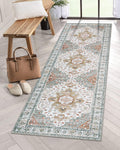 Moynesa Ultra-Thin Washable Runner Rug - 26 x 8 Hallway Runner Rug Washable Kitchen Rug Runner Bathroom Carpet Runner, Vintage