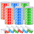 Vip 600 Pack Wristbands For Events - Neon Colored, Lightweight, Waterproof, Variety Pack (Red, Blue, Green) - 0.79 Inch
