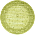 Unique Loom La Jolla Collection Farmhouse, Contemporary, Botanical, Traditional, Vintage Area Rug, 6 0 x 6 0, Light Green/Gree