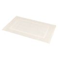 Amazon Basics Banded Bathroom Bath Rug Mat, Cream, 31 L x 20 W