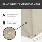 Crosley Furniture Patio Furniture Covers, Waterproof 4-Piece Cover Set For Outdoor Chairs, Sofa, Table, Tan