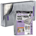 (Twin) 10 Mil Thick - Moving And Storage Mattress Bag W Zipper And 8 Carrying Handles - Waterproof - Uv Resistant - Heavy Duty -