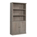 Sauder Select Book Shelf, Bookshelf with Storage, Library Bookcase with Doors and Adjustable Shelves, in Mystic Oak