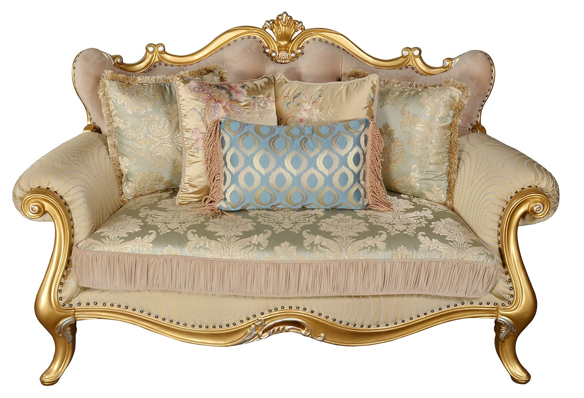 AFD Home Canary Royale Beige Love Seat