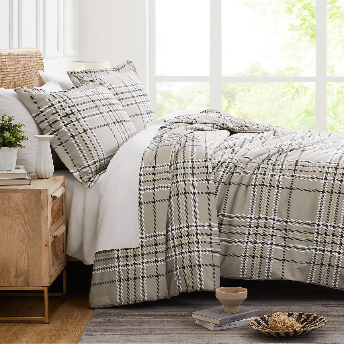 Southshore Fine Living, Inc. 3-Piece California King Size Comforter Set With 2 Pillow Shams, Cozy Double Brushed Microfiber, Dow