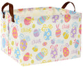 TIBAOLOVER Rectangular Kids Storage Bin Basket Organizer for Baby Room Decor & Easter Gifts