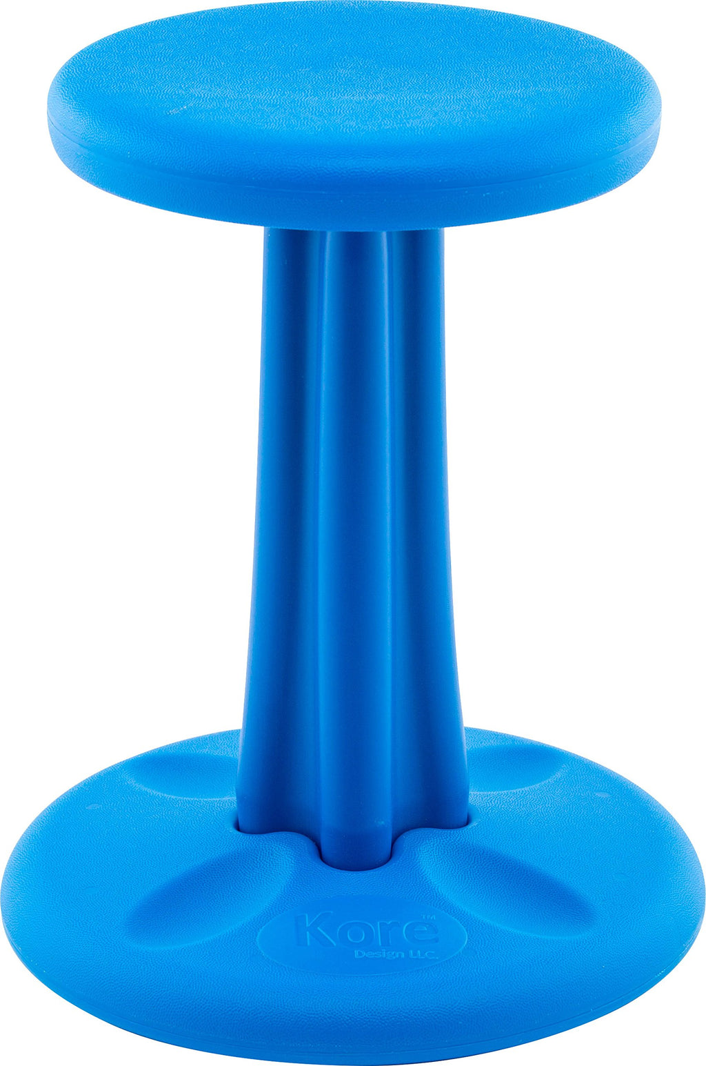 Kore Kids Junior Wobble Chair - Flexible Seating Stool For Classroom, Elementary School, Add/Adhd - Made In The Usa - Junior- Age 8-9, Grade 3-4, Blue (16In)