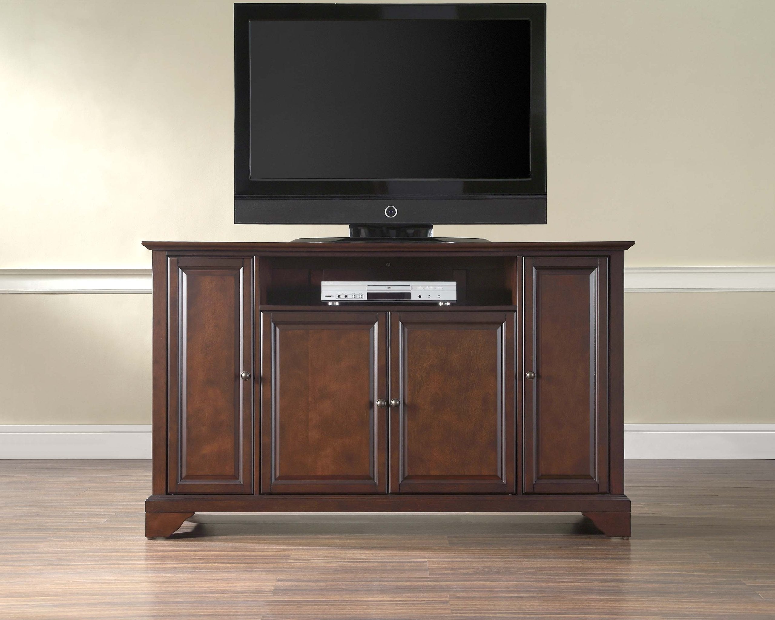 Crosley Furniture Lafayette 60-inch TV Stand - Vintage Mahogany