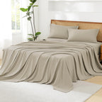 Litanika Light Hazel California King Size Comforter Set With Sheets - 7 Pieces Bed In A Bag California King Boho Tufted Complete