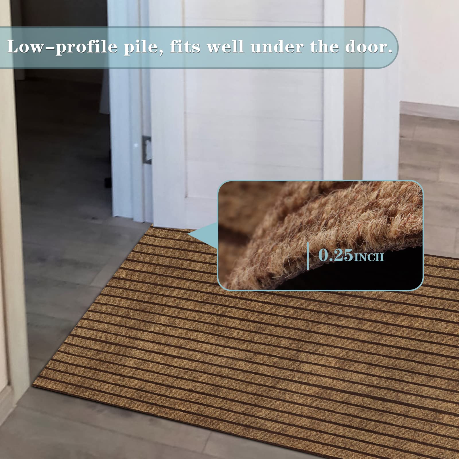 Runner Rug 3Ft X 55Ft, Ayoha 2'-82' Utility Carpet Runner For Entryway Hallway Aisles Balcony Garages, Area Rugs With Non-Slip R