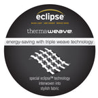 Eclipse Haley Thermal Insulated Single Panel Rod Pocket Darkening Curtains For Living Room, 37 In X 63 In, Silver