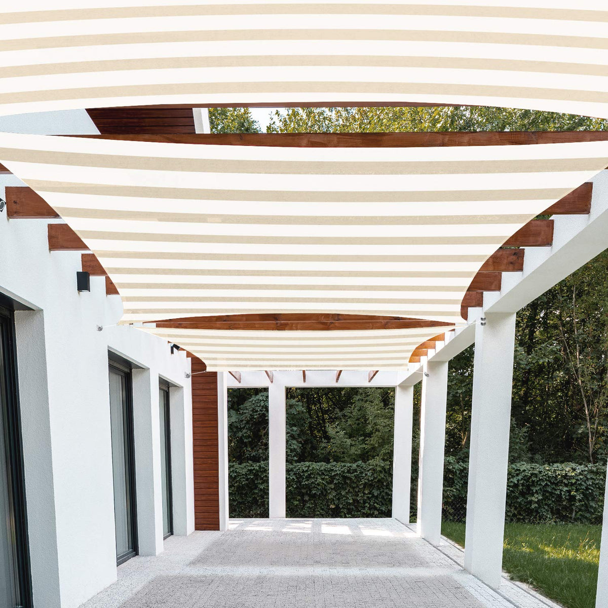 Patio Paradise 10' X 19' Sun Shade Sail Rectangle Canopy Patio Cover Sunlight Block Awning Heavy Duty Commercial Grade For Backy