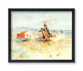Poster Master Vintage Old Montana Painting Poster - Retro Cowboy Print - Western Art - Wild West Art - Gift for Him & Her - Land