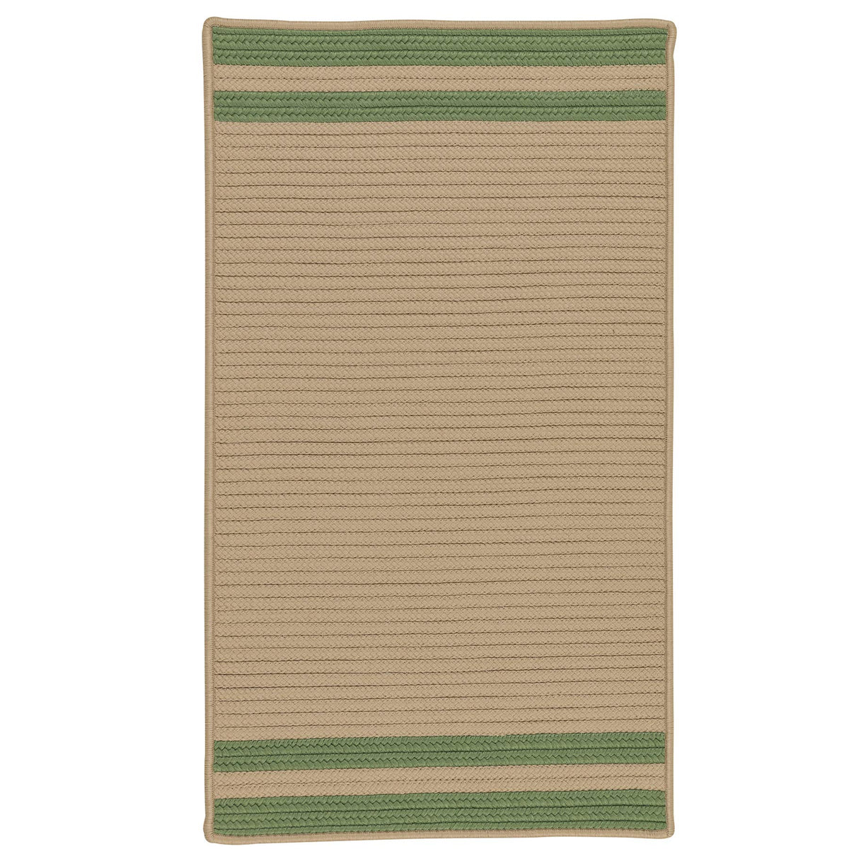 Colonial Mills Denali End Stripe Area Rug, 8X11, Moss Green