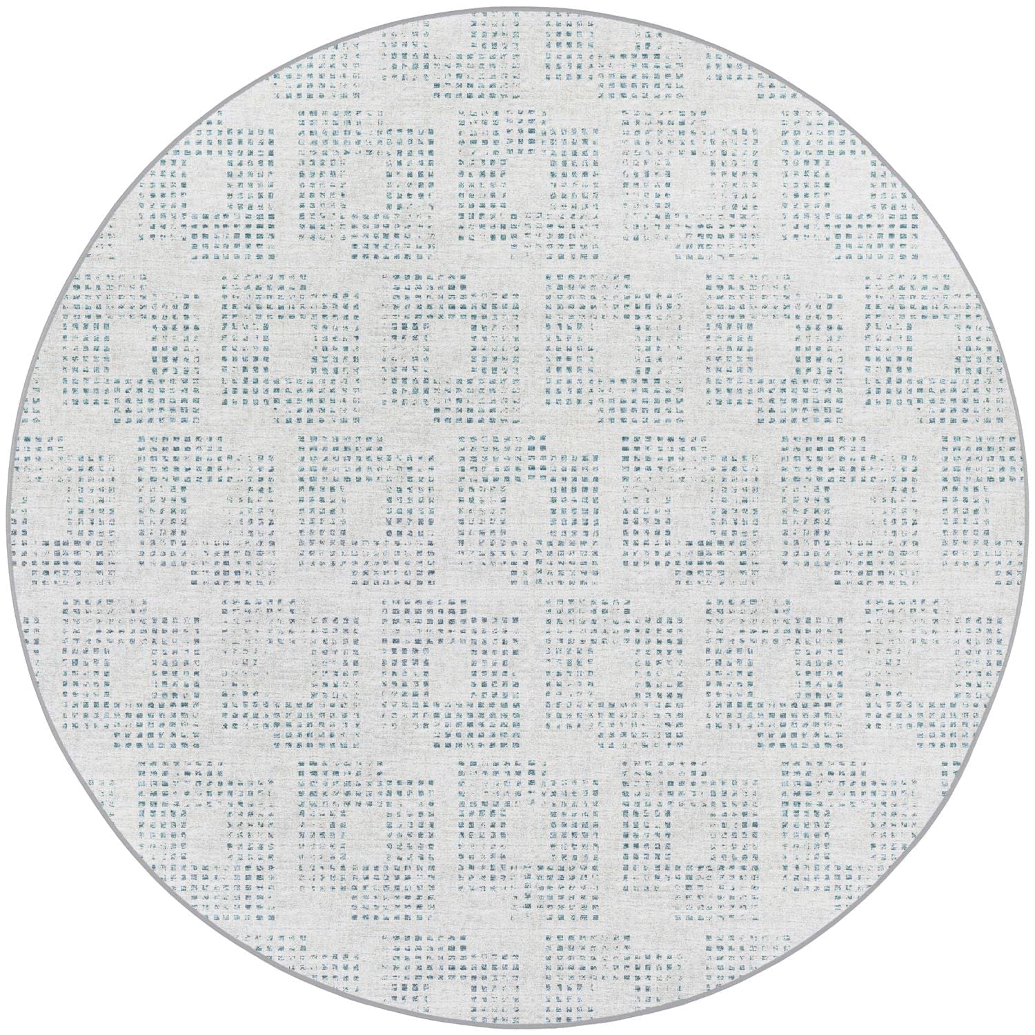 Delano Da1 Gray Transitional Rug Round 6' X 6'