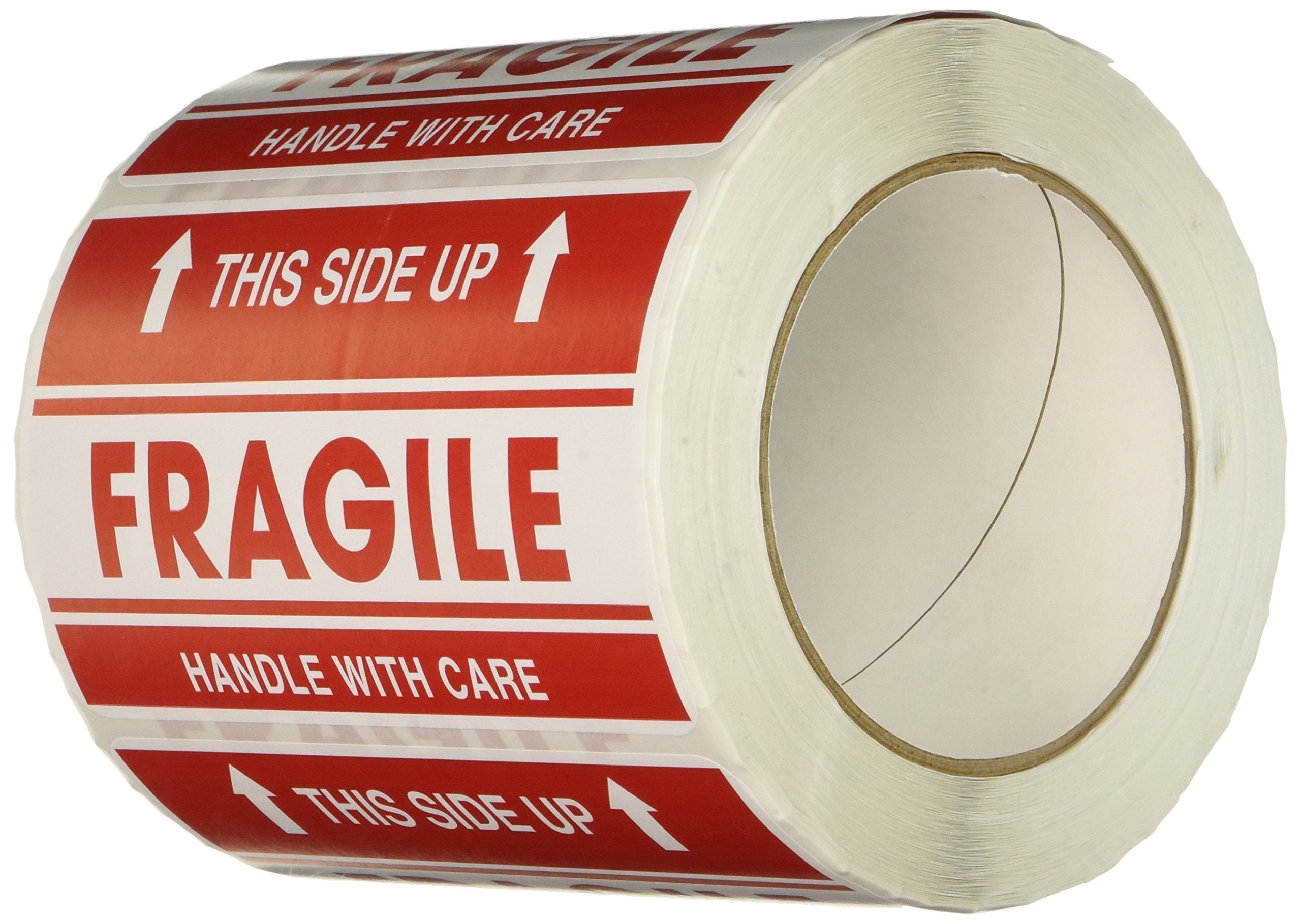 Tapecase Shiplbl-042 Printed Shipping Tape - [Pack Of 500 Labels] 5 In. (W) X 3 In. (H) Adhesive Sticker Tape With Fragile This