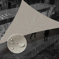 SUNNY GUARD Waterproof Sun Shade Sail 12 x 12 x 12 Taupe Triangle UV Block Sunshade for Backyard Yard Deck Patio Garden Outdo