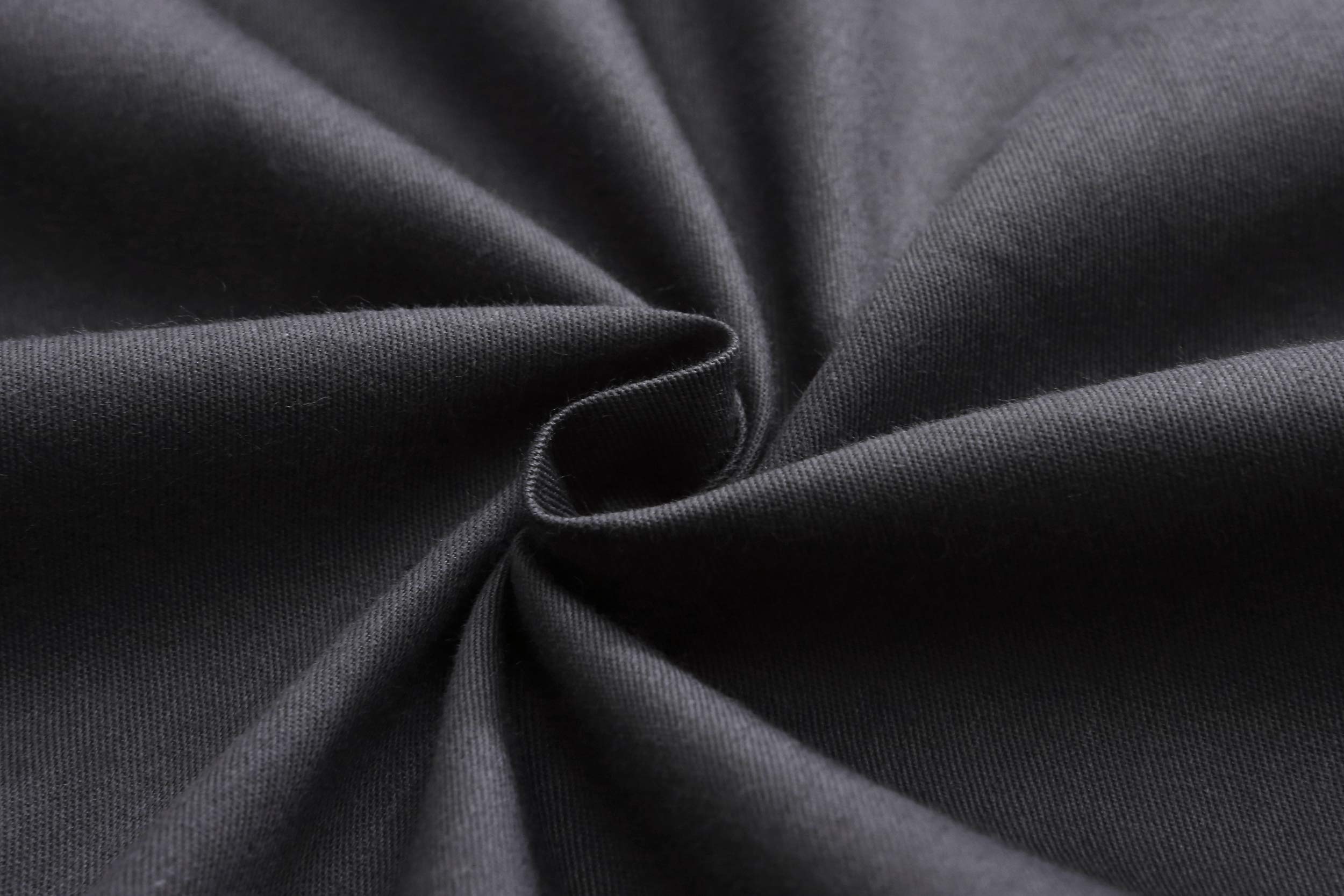 F.Y.Dreams Weighted Blanket Duvet Cover 60X80 Inches With 8 Ties,Zipper On Long Side/100% Cotton, Dark Grey/Just Duvet Cover