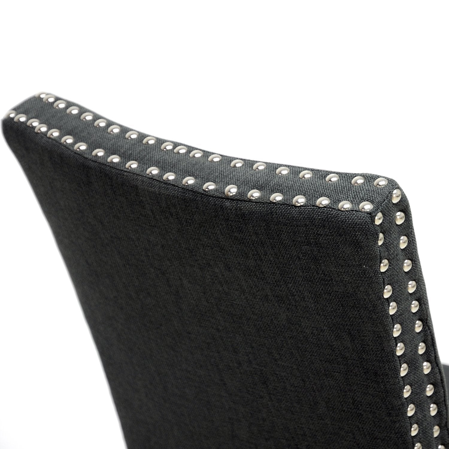 Baxton Studio Harrowgate Linen Modern Dining Chair, Dark Gray, Set Of 2