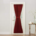 Sun Zero Barrow Energy Efficient Rod Pocket Door Curtain Panel, 54'' x 72'', Brick
