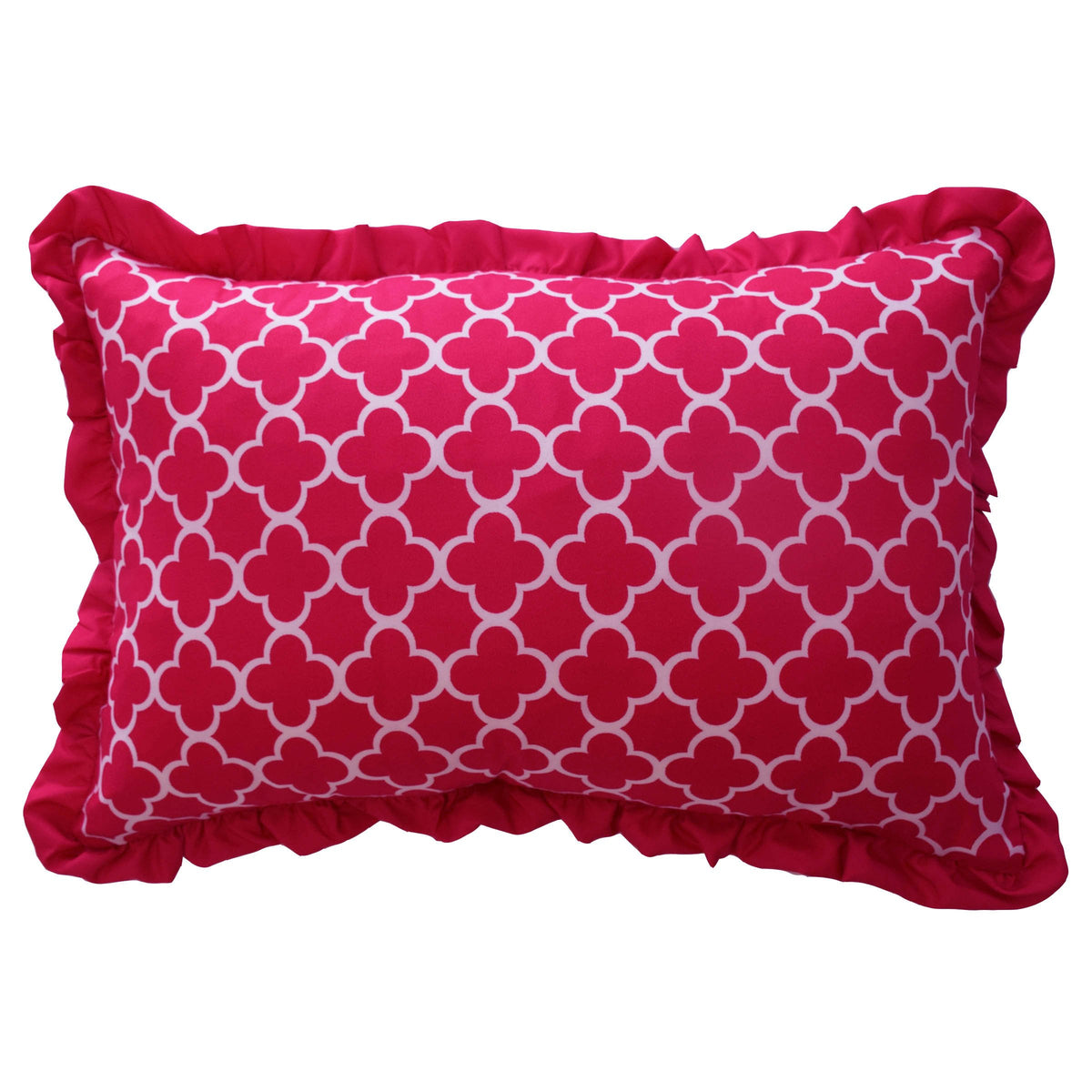 Waverly Reverie Modern Trellis Rectangular Decorative Throw Pillow, 12' X 18', Pink