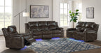 Intercon Silhouette Dual-Power Headrest, Bolero Slate Recliner