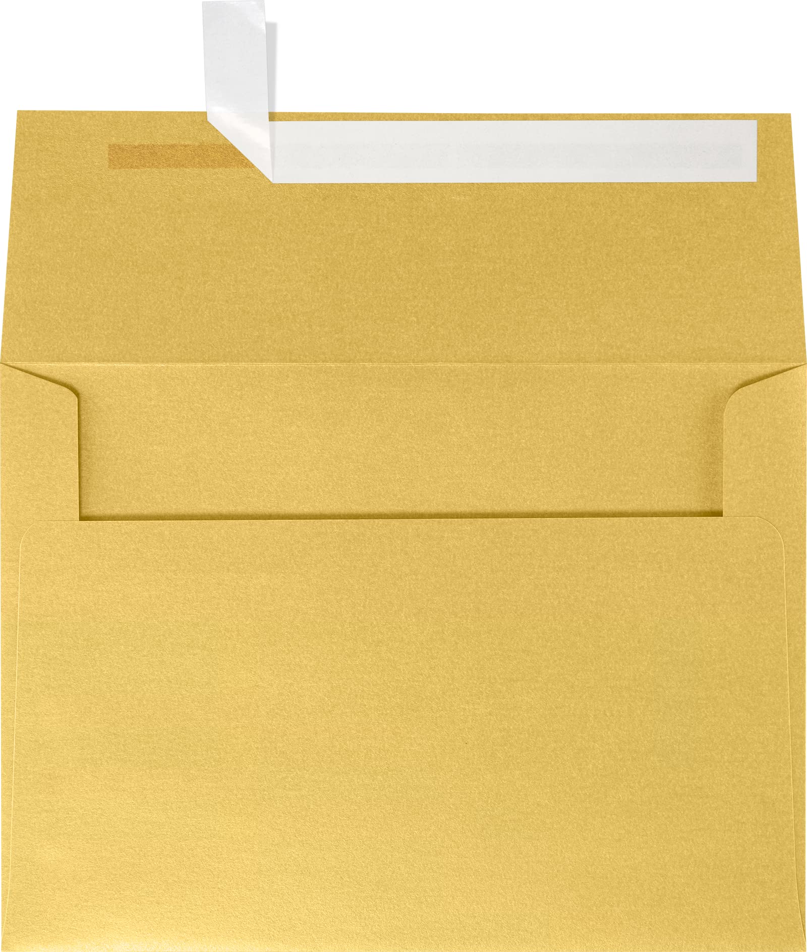 Luxpaper A4 Invitation Envelopes | Peel & Press | 4 1/4' X 6 1/4' | Gold Metallic | 80Lb. Text | 50 Qty