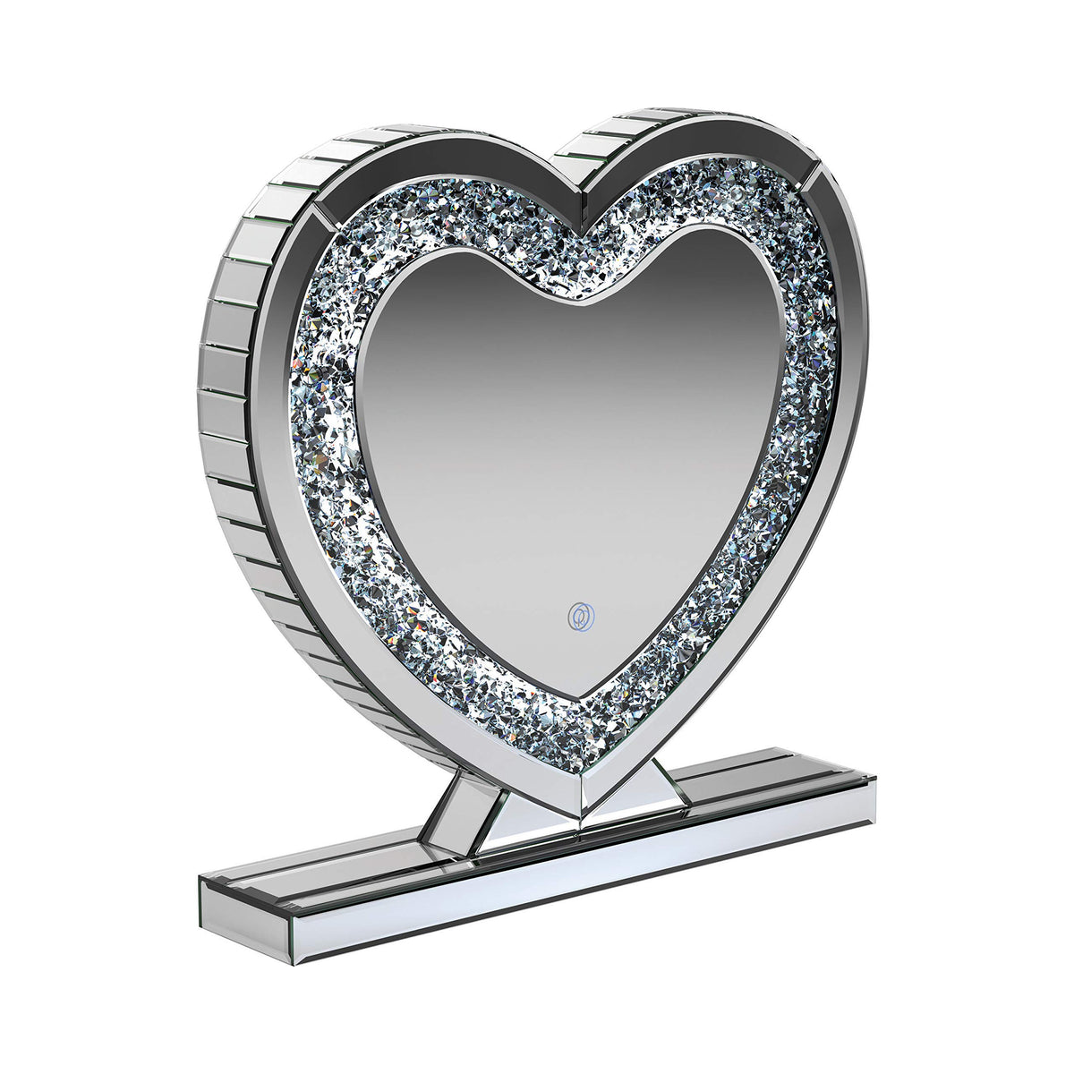 Coaster Home Furnishings Heart Shape Table Mirror Silver