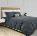 White Classic Grey Duvet Cover Queen Size, Microfiber Duvet Cover With Zipper, Duvet Cover Set Of 1 Down Comforter Cover With 2
